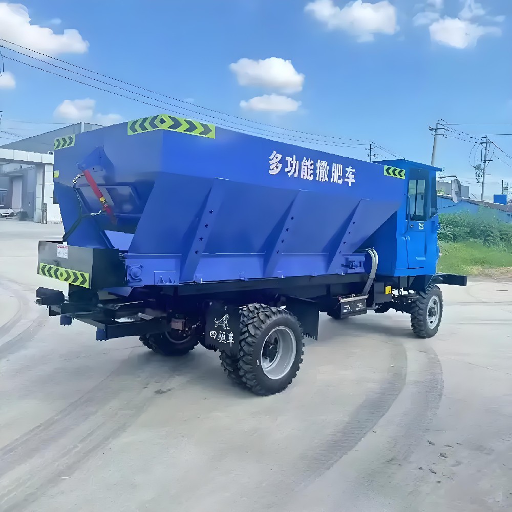 Organic fertilizer applicator and spreader truck